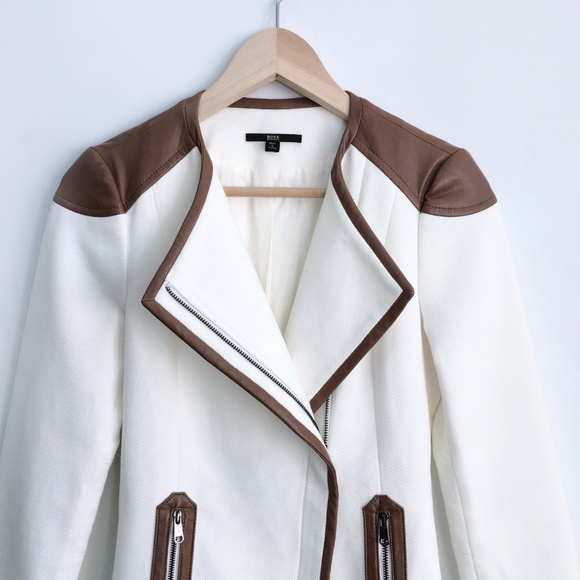 Hugo Boss Kalisha Moto Jacket - size 0 - Picture 8 of 8